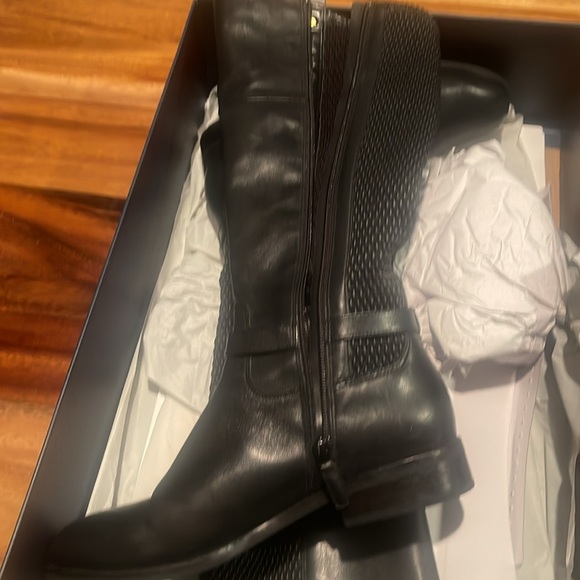 Cole Haan Galina Boot Black Leather 9b - Picture 1 of 8